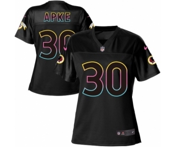 Women's Nike Washington Redskins #30 Troy Apke Game Black Fashion NFL Jersey