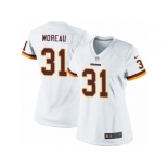 Women's Nike Washington Redskins #31 Fabian Moreau Limited White NFL Jersey