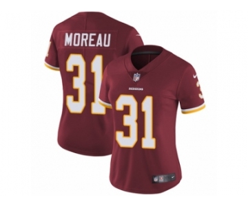 Women's Nike Washington Redskins #31 Fabian Moreau Vapor Untouchable Limited Burgundy Red Team Color NFL Jersey