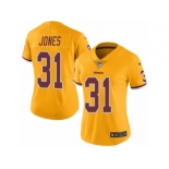 Women's Nike Washington Redskins #31 Matt Jones Limited Gold Rush NFL Jersey