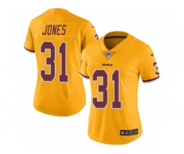 Women's Nike Washington Redskins #31 Matt Jones Limited Gold Rush NFL Jersey