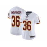 Women's Nike Washington Redskins #36 D.J. Swearinger Vapor Untouchable Limited White NFL Jersey