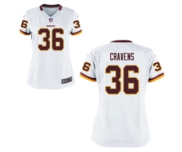 Women's Nike Washington Redskins #36 Su'a Cravens White NFL Jersey