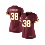 Women's Nike Washington Redskins #38 Dashon Goldson Elite Burgundy Red Team Color NFL Jersey