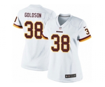 Women's Nike Washington Redskins #38 Dashon Goldson Limited White NFL Jersey