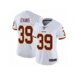 Women's Nike Washington Redskins #39 Josh Evans White Vapor Untouchable Limited Player NFL Jersey