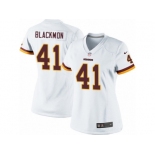 Women's Nike Washington Redskins #41 Will Blackmon Limited White NFL Jersey