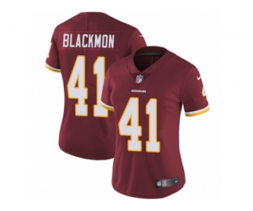 Women's Nike Washington Redskins #41 Will Blackmon Vapor Untouchable Limited Burgundy Red Team Color NFL Jersey