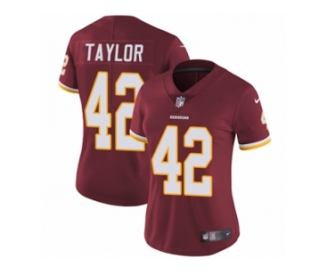 Women's Nike Washington Redskins #42 Charley Taylor Vapor Untouchable Limited Burgundy Red Team Color NFL Jersey