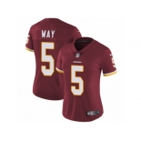 Women's Nike Washington Redskins #5 Tress Way Vapor Untouchable Limited Burgundy Red Team Color NFL Jersey