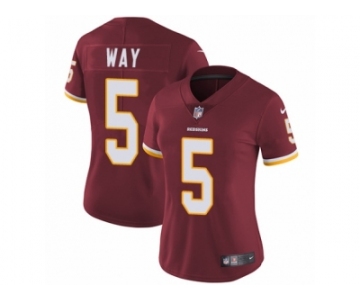 Women's Nike Washington Redskins #5 Tress Way Vapor Untouchable Limited Burgundy Red Team Color NFL Jersey