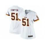 Women's Nike Washington Redskins #51 Will Compton Limited White NFL Jersey