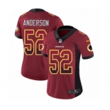 Women's Nike Washington Redskins #52 Ryan Anderson Limited Red Rush Drift Fashion NFL Jersey