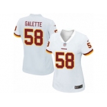 Women's Nike Washington Redskins #58 Junior Galette Game White NFL Jersey