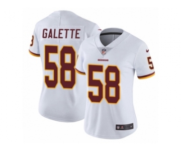 Women's Nike Washington Redskins #58 Junior Galette Vapor Untouchable Limited White NFL Jersey