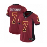 Women's Nike Washington Redskins #7 Joe Theismann Limited Red Rush Drift Fashion NFL Jersey