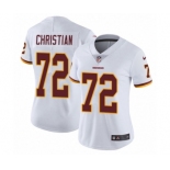 Women's Nike Washington Redskins #72 Geron Christian White Vapor Untouchable Limited Player NFL Jersey