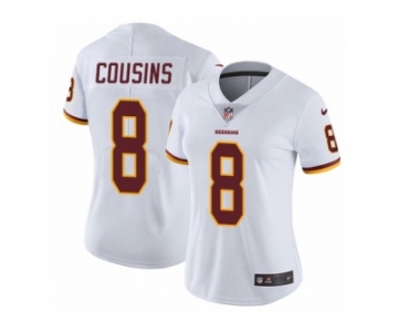 Women's Nike Washington Redskins #8 Kirk Cousins Vapor Untouchable Limited White NFL Jersey