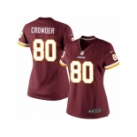 Women's Nike Washington Redskins #80 Jamison Crowder Limited Burgundy Red Team Color NFL Jersey