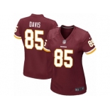 Women's Nike Washington Redskins #85 Vernon Davis Game Burgundy Red Team Color NFL Jersey