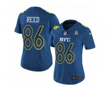 Women's Nike Washington Redskins #86 Jordan Reed Limited Blue 2017 Pro Bowl NFL Jersey