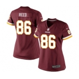 Women's Nike Washington Redskins #86 Jordan Reed Red Team Color NFL Jersey