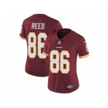 Women's Nike Washington Redskins #86 Jordan Reed Vapor Untouchable Limited Burgundy Red Team Color NFL Jersey