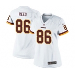 Women's Nike Washington Redskins #86 Jordan Reed White NFL Jersey