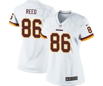 Women's Nike Washington Redskins #86 Jordan Reed White NFL Jersey