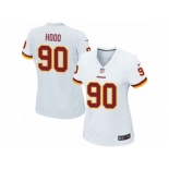 Women's Nike Washington Redskins #90 Ziggy Hood Game White NFL Jersey