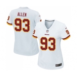 Women's Nike Washington Redskins #93 Jonathan Allen Game White NFL Jersey