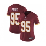 Women's Nike Washington Redskins #95 Da'Ron Payne Burgundy Red Team Color Vapor Untouchable Elite Player NFL Jersey