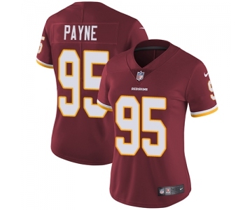 Women's Nike Washington Redskins #95 Da'Ron Payne Burgundy Red Team Color Vapor Untouchable Elite Player NFL Jersey