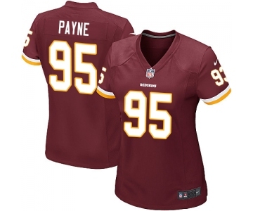 Women's Nike Washington Redskins #95 Da'Ron Payne Game Burgundy Red Team Color NFL Jersey