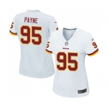 Women's Nike Washington Redskins #95 Da'Ron Payne Game White NFL Jersey