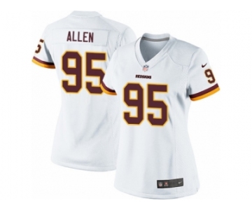 Women's Nike Washington Redskins #95 Jonathan Allen Limited White NFL Jersey