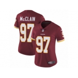 Women's Nike Washington Redskins #97 Terrell McClain Vapor Untouchable Limited Burgundy Red Team Color NFL Jersey