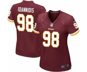 Women's Nike Washington Redskins #98 Matt Ioannidis Game Burgundy Red Team Color NFL Jersey