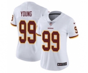 Women's Redskins #99 Chase Young White Stitched Football Vapor Untouchable Limited Jersey