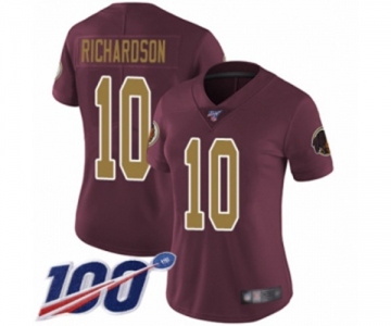 Women's Washington Redskins #10 Paul Richardson Burgundy Red Gold Number Alternate 80TH Anniversary Vapor Untouchable Limited Player 100th Season Football 