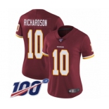 Women's Washington Redskins #10 Paul Richardson Burgundy Red Team Color Vapor Untouchable Limited Player 100th Season Football Jersey