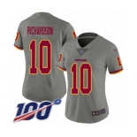 Women's Washington Redskins #10 Paul Richardson Limited Gray Inverted Legend 100th Season Football Jersey