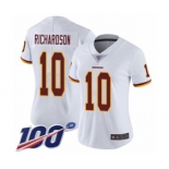 Women's Washington Redskins #10 Paul Richardson White Vapor Untouchable Limited Player 100th Season Football Jersey