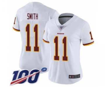 Women's Washington Redskins #11 Alex Smith White Vapor Untouchable Limited Player 100th Season Football Jersey