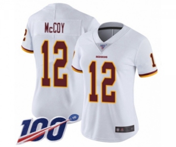 Women's Washington Redskins #12 Colt McCoy White Vapor Untouchable Limited Player 100th Season Football Jersey