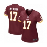 Women's Washington Redskins #17 Terry McLaurin Game Burgundy Red Team Color Football Jersey