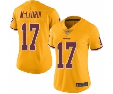 Women's Washington Redskins #17 Terry McLaurin Limited Gold Rush Vapor Untouchable Football Jersey