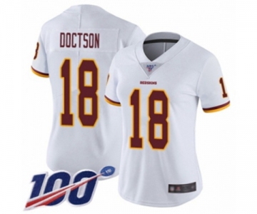 Women's Washington Redskins #18 Josh Doctson White Vapor Untouchable Limited Player 100th Season Football Jersey