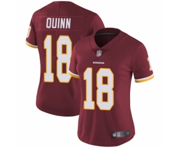 Women's Washington Redskins #18 Trey Quinn Burgundy Red Team Color Vapor Untouchable Limited Player Football Jersey