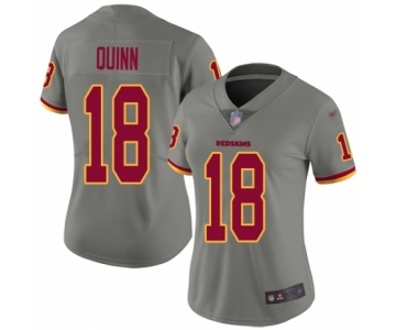 Women's Washington Redskins #18 Trey Quinn Limited Gray Inverted Legend Football Jersey